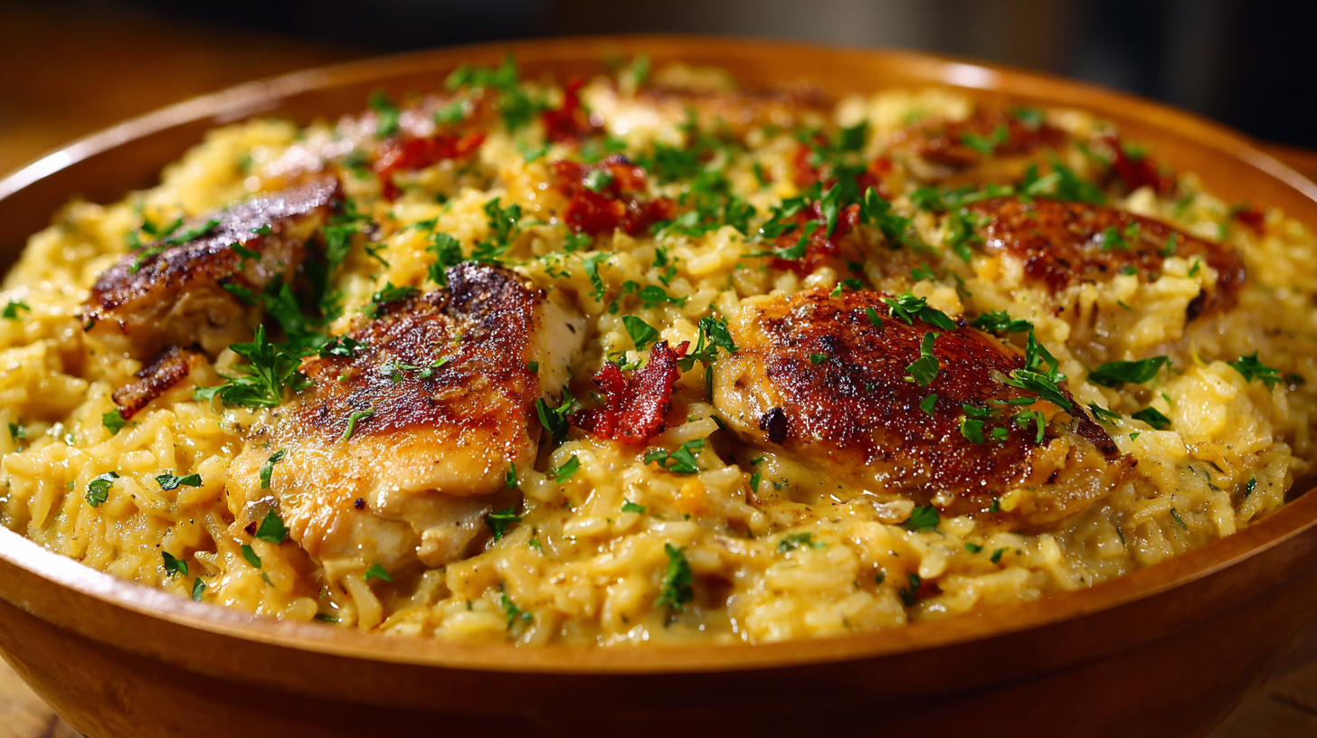 The Ultimate One-Pan Creamy Chicken & Rice Comfort Food